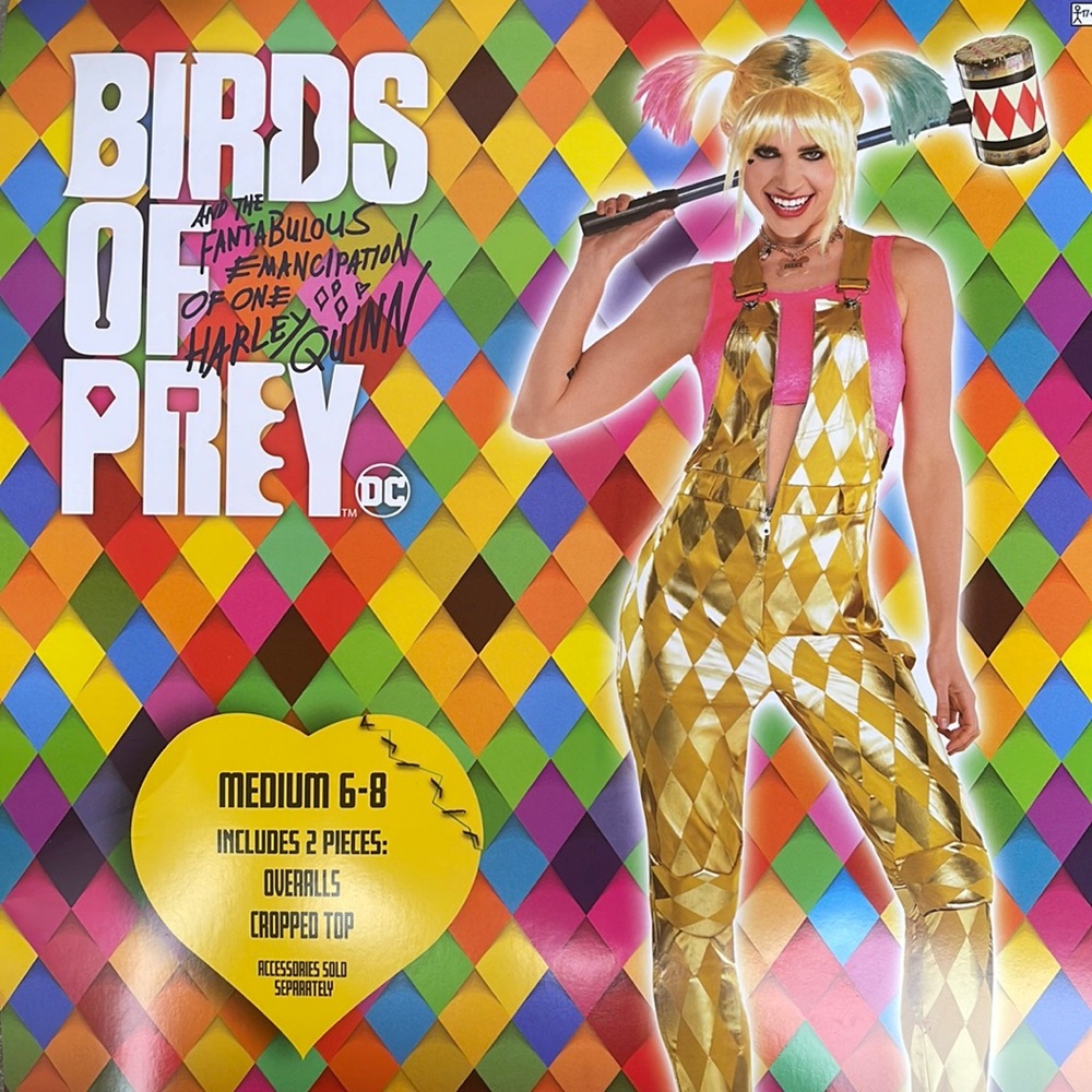 Harley Quinn Booby Trap Adult Costume! New!